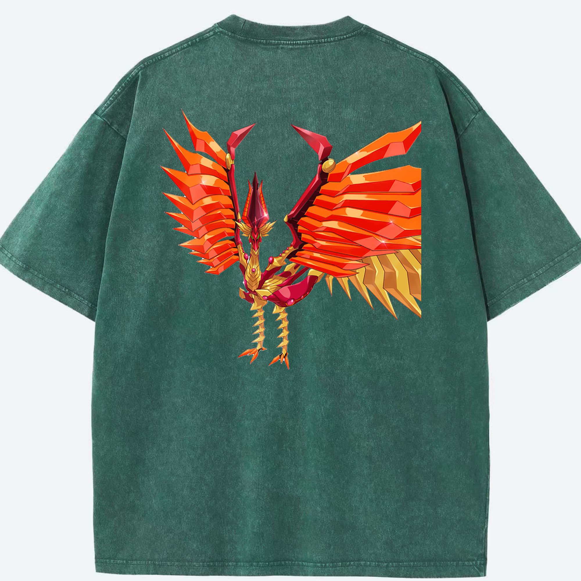 （画像用） 遊☆戯☆王 Yu-Gi-Oh! 綿100% ヴィンテージ風 半袖Tシャツ（背面プリント）